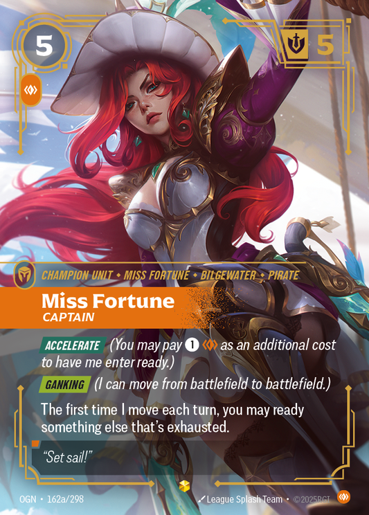 Miss Fortune, Captain (Champion Unit) (OGN-162a/298) (Showcase)