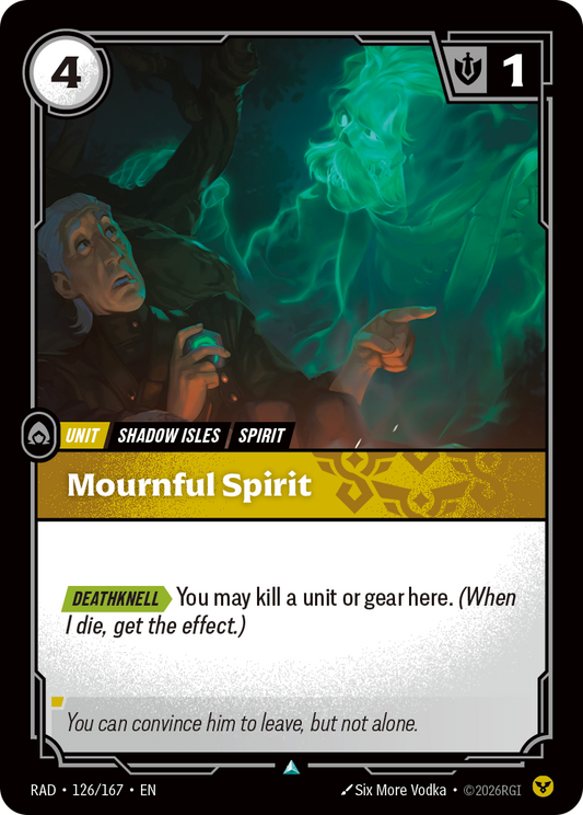 Mournful Spirit (Unit) (RAD-126/167) (Uncommon)