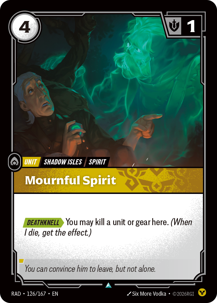 Mournful Spirit (Unit) (RAD-126/167) (Uncommon)