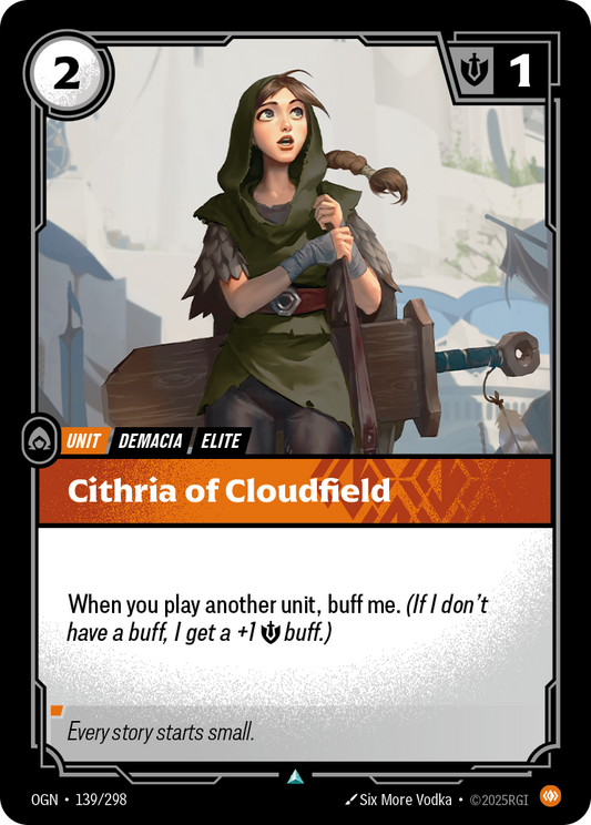 Cithria of Cloudfield (Unit) (OGN-139/298) (Uncommon)