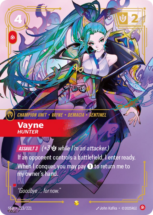 Vayne Hunter (Champion Unit) (SFD-223/221) (Showcase)