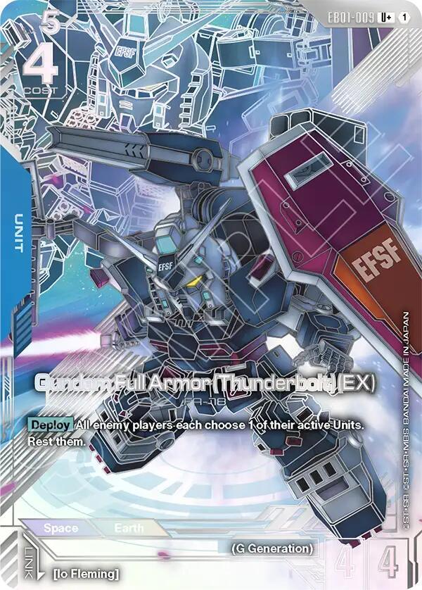 Gundam Full Armor (Thunderbolt) (EX) (Unit) (EB01-009) (U+) (Alternate Art)