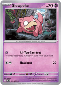 Slowpoke (Basic Pokémon) (PBL-029/084) (Common)