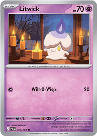 Litwick (Basic Pokémon) (PBL-036/084) (Common)