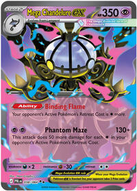 Mega Chandelure ex (Stage 2 Pokémon) (PBL-038/084) (Double Rare)