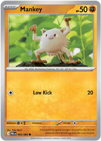 Mankey (Basic Pokémon) (PBL-042/084) (Common)