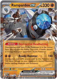 Rampardos ex (Stage 2 Pokémon) (PBL-045/084) (Double Rare)