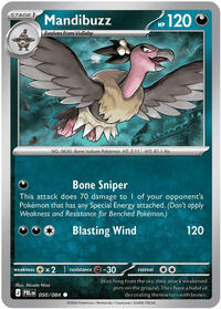 Mandibuzz (Stage 1 Pokémon) (PBL-050/084) (Common)
