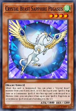Crystal Beast Sapphire Pegasus (MONSTER) (RA03-EN179) (PS/QCSE)