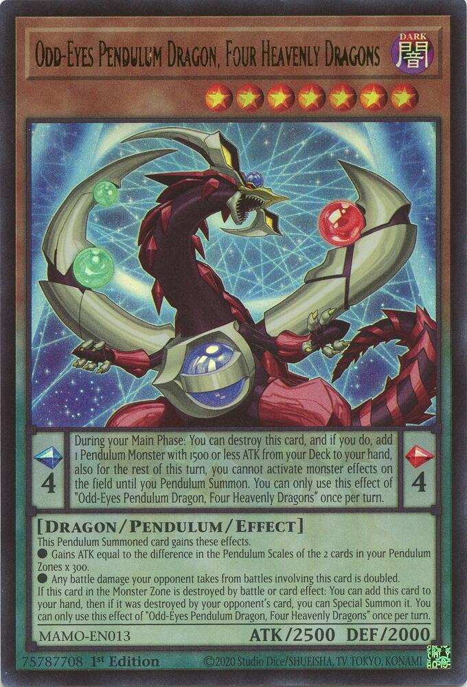 Odd-Eyes Pendulum Dragon, Four Heavenly Dragons (Monster) (MAMO-EN013)