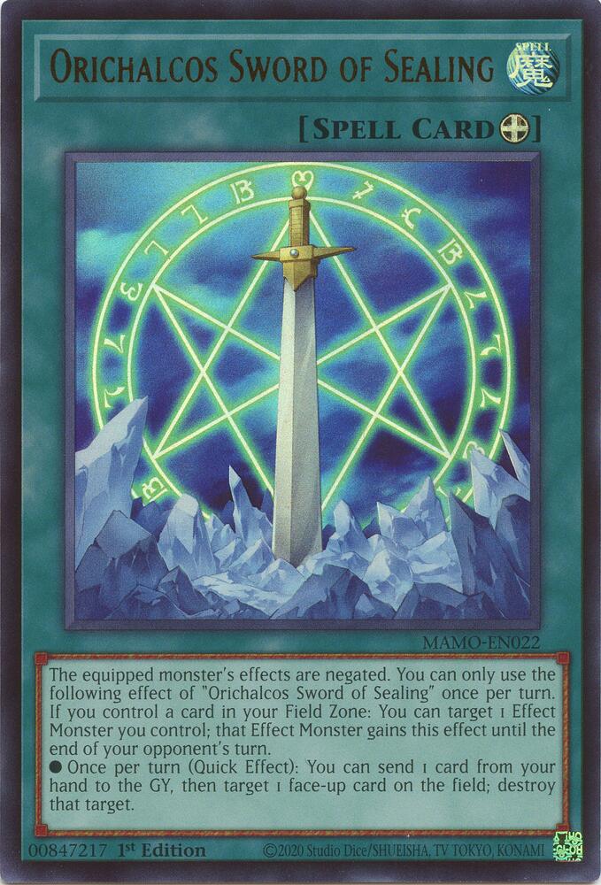 Orichalcos Sword of Sealing (Spell) (MAMO-EN022)
