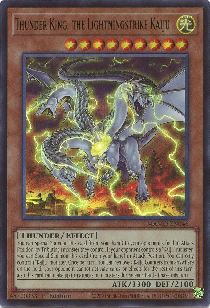 Thunder King, the Lightningstrike Kaiju (Monster) (MAMO-EN046)