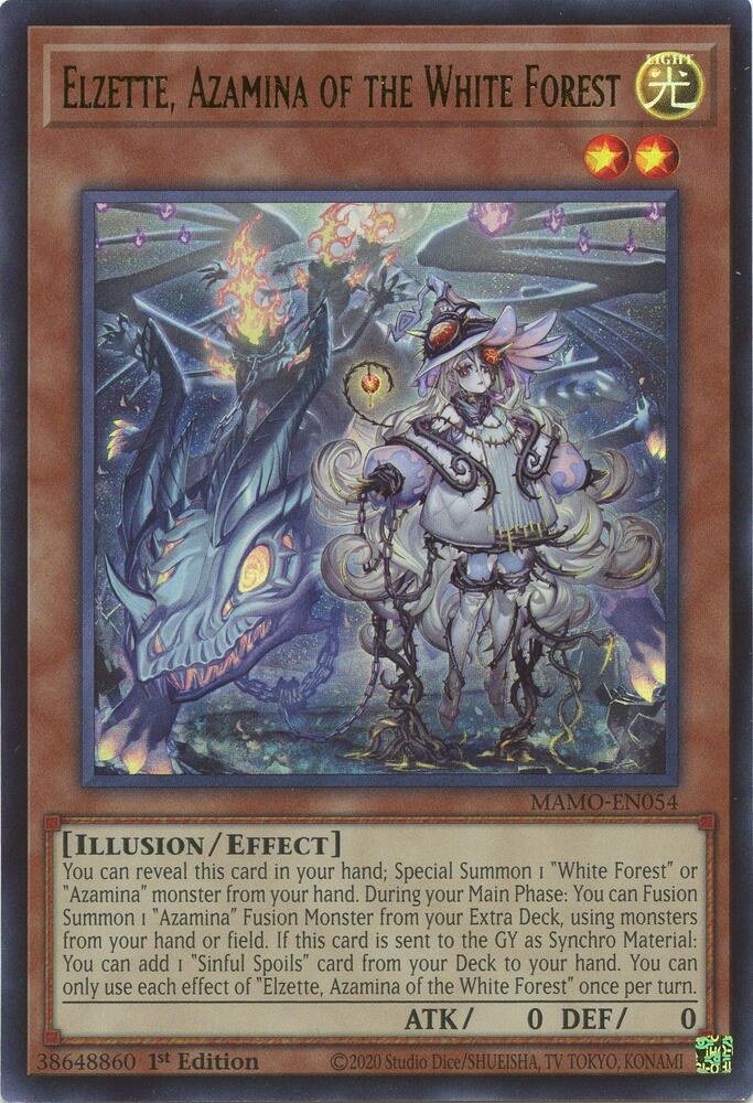 Elzette, Azamina of the White Forest (Monster) (MAMO-EN054)