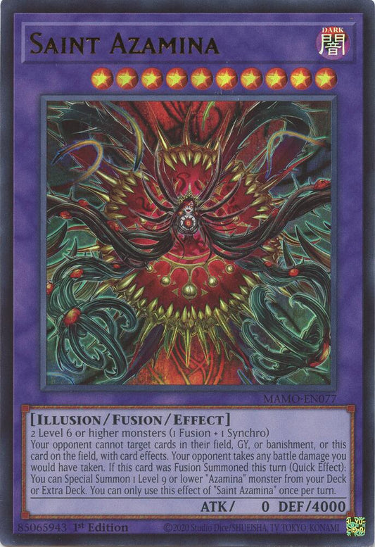 Saint Azamina (Monster) (MAMO-EN077)