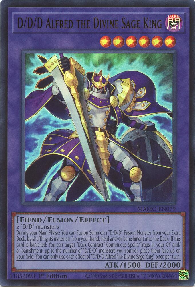 D/D/D Alfred the Divine Sage King (Monster) (MAMO-EN079)