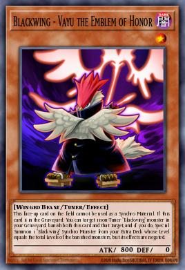 Blackwing - Vayu the Emblem of Honor (MONSTER) (RA03-EN224) (PS/QCSE)