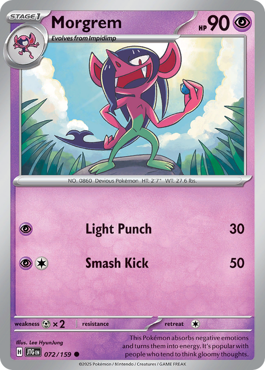 Morgrem (Stage 1 Pokémon) (JTG-072/159) (Common)