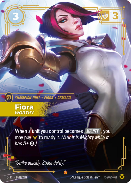Fiora, Worthy (Champion Unit) (SFD-180/221) (Epic)