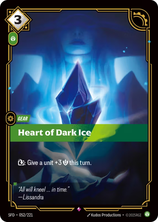 Heart of Dark Ice (Gear) (SFD-052/221) (Rare)
