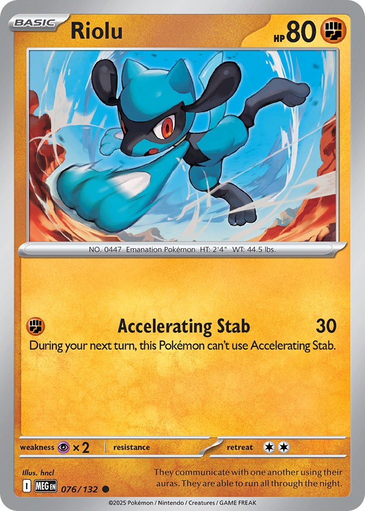 Riolu (Basic Pokémon) (MEG-076/132) (Common)
