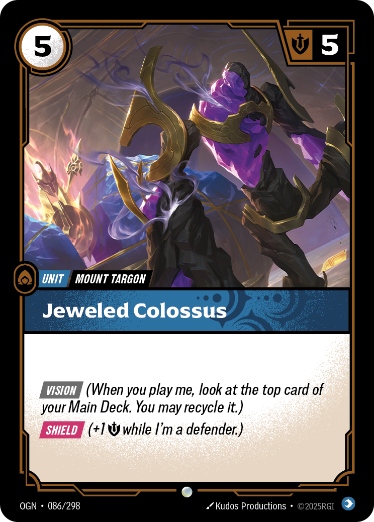Jeweled Colossus (Unit) (OGN-086/298) (Common)