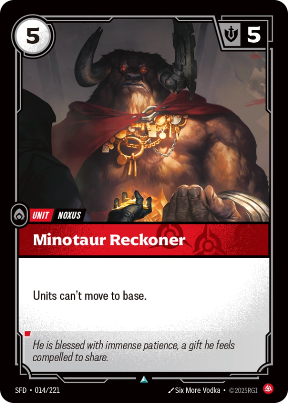 Minotaur Reckoner (Unit) (SFD-014/221) (UnCommon)
