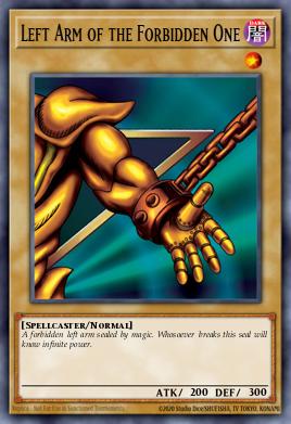 Left Arm of the Forbidden One (MONSTER) (LOB-EN123) (ULTRA RARE)
