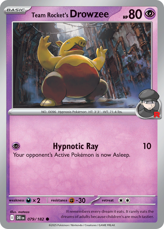 Team Rocket's Drowzee (Basic Pokémon) (DRI-079/182) (Common)