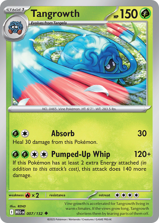 Tangrowth (Stage 1 Pokémon) (MEG-007/132) (Uncommon)