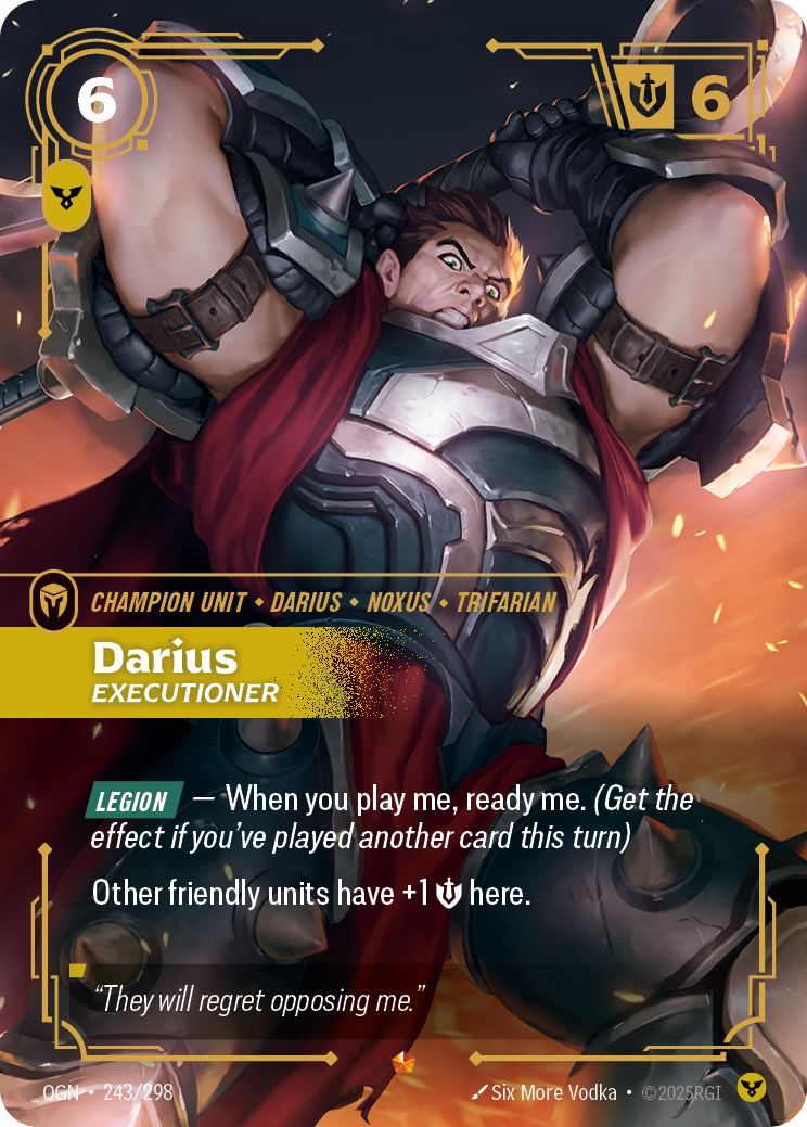 Darius, Executioner (Champion Unit) (OGN-243/298) (Epic)