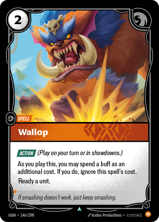 Wallop (Spell) (OGN-146/298) (Uncommon)