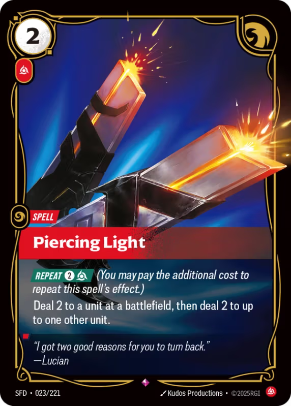 Piercing Light (Spell) (SFD-023/221) (Rare)