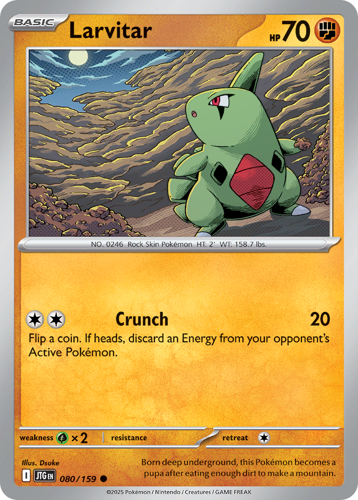 Larvitar (Basic Pokémon) (JTG-080/159) (Common)