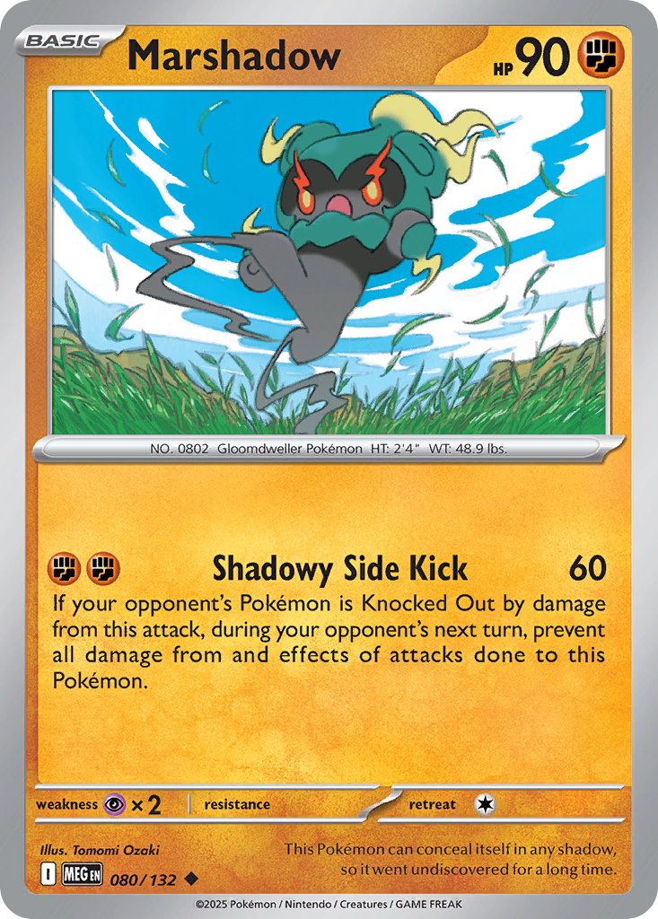 Marshadow (Basic Pokémon) (MEG-080/132) (Uncommon)