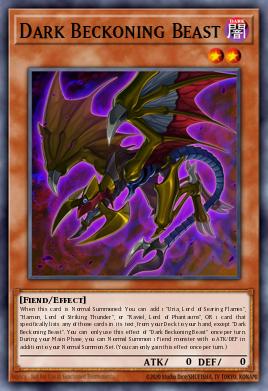 Dark Beckoning Beast (MONSTER) (RA03-EN027) (SR/UR/SE/UL/PS/CR/QCSE)