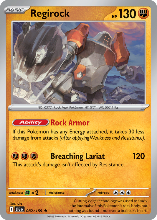 Regirock (Basic Pokémon) (JTG-082/159) (Rare)
