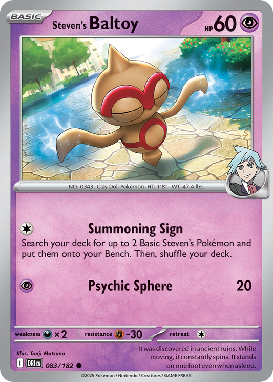Steven's Baltoy (Basic Pokémon) (DRI-083/182) (Common)