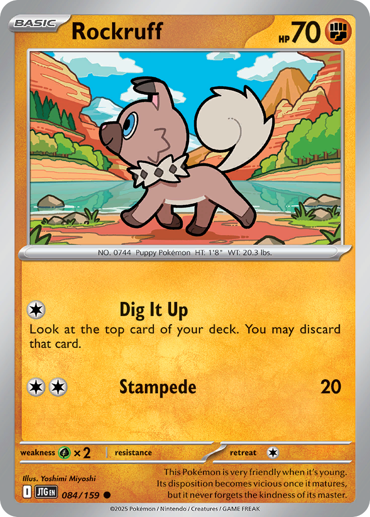 Rockruff (Basic Pokémon) (JTG-084/159) (Common)