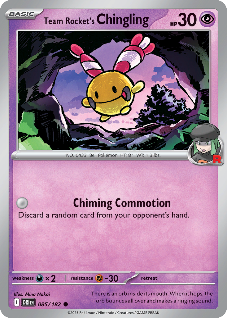 Team Rocket's Chingling (Basic Pokémon) (DRI-085/182) (Common)