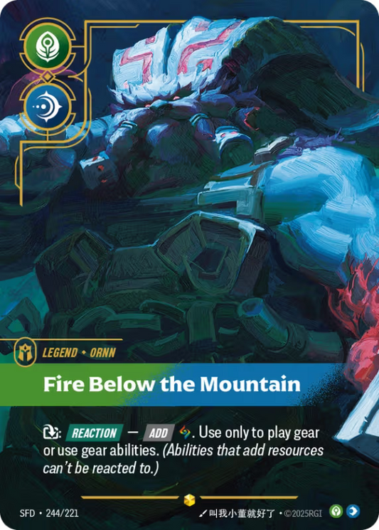 Ornn Fire Below the Mountain (Legend) (SFD-244/221) (Showcase)
