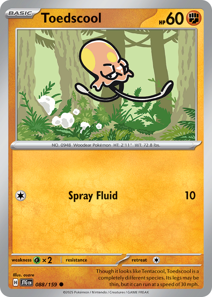 Toedscool (Basic Pokémon) (JTG-088/159) (Common)