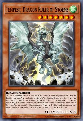 Tempest, Dragon Ruler of Storms (MONSTER) (RA03-EN011) (SR/UR/SE/UL/PS/CR/QCSE)