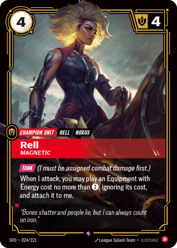 Rell, Magnetic (Champion Unit) (SFD-024/221) (Rare)