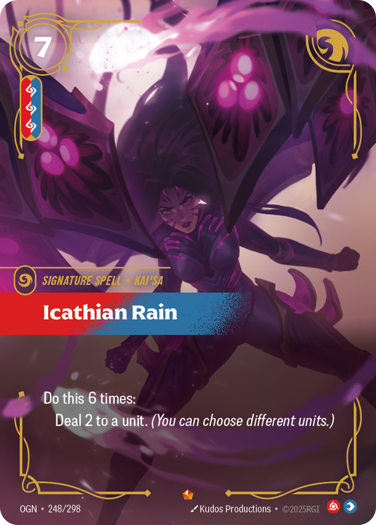 Icathian Rain (Signature Spell) (OGN-248/298) (Epic)