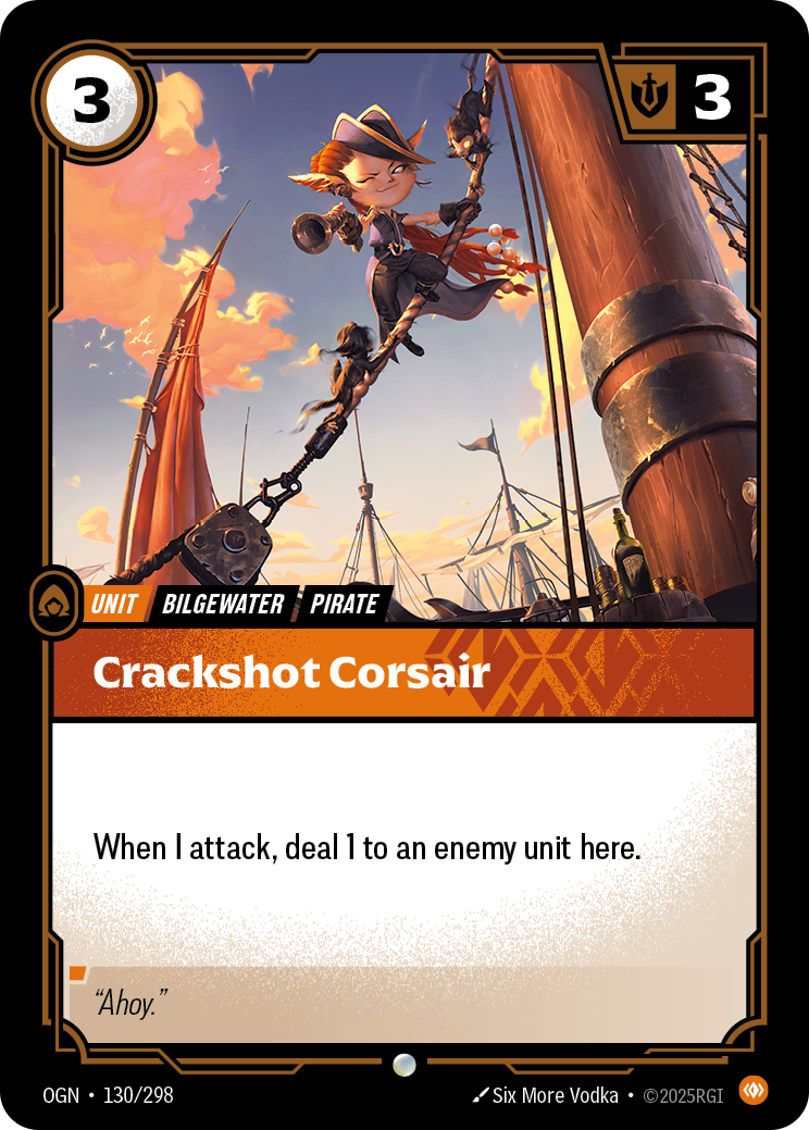 Crackshot Corsair (Unit) (OGN-130/298) (Common)
