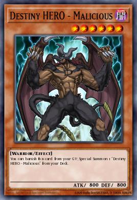 Destiny HERO - Malicious (MONSTER) (RA03-EN001) (SR/UR/SE/UL/PS/CR/QCSE)