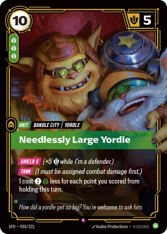 Needlessly Large Yordle (Unit) (SFD-055/221) (Rare)