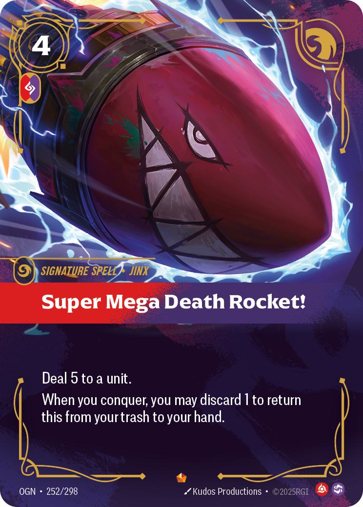 Super Mega Death Rocket! (Signature Spell) (OGN-252/298) (Epic)