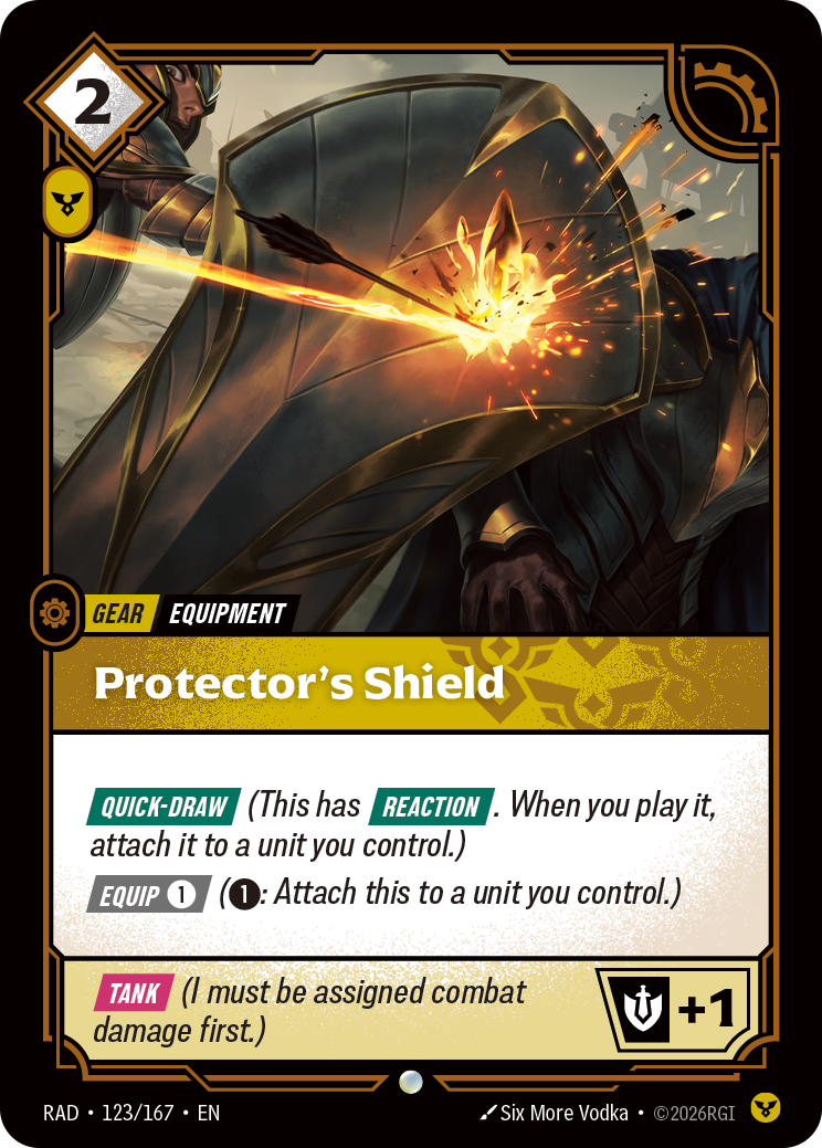 Protector's Shield (Gear) (RAD-123/167) (Common)