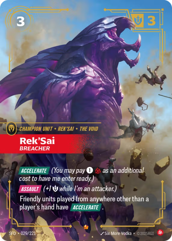 Rek’Sai, Breacher (Champion Unit) (SFD-029/221) (Epic)